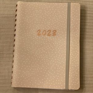 Fringe 2023 spiral planner - organic dots blush